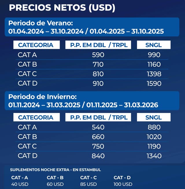 Tour Price